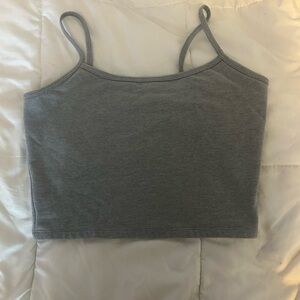 Wild Fable Gray Sleeveless Crop Camisole